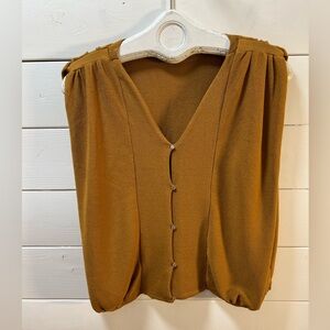 BA&SH – Sleeveless Top – Estimated Size XL – Rust Brown (Refer to measurements)